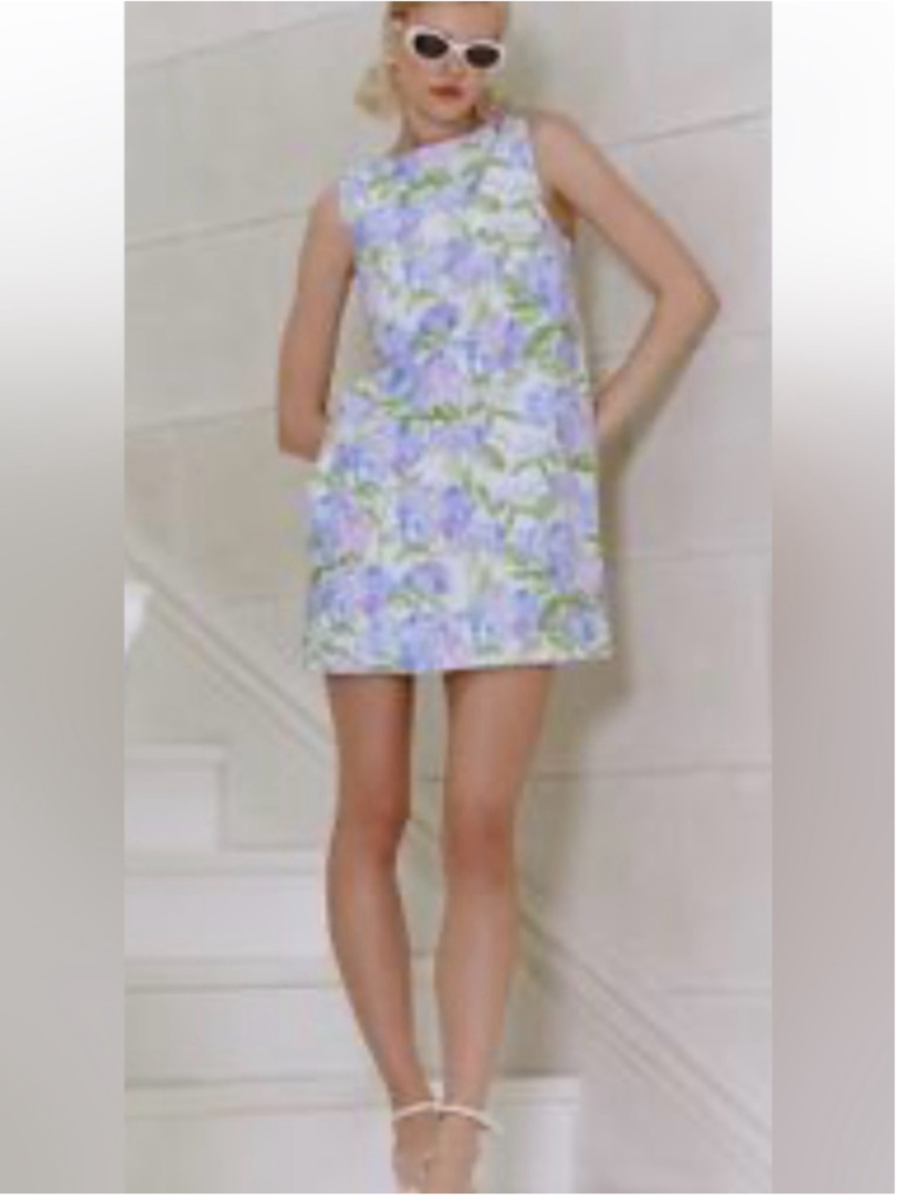 Hill House Charlie Dress Hydrangea Shift Dress | Size M | 100% Cotton - Picture 2 of 8